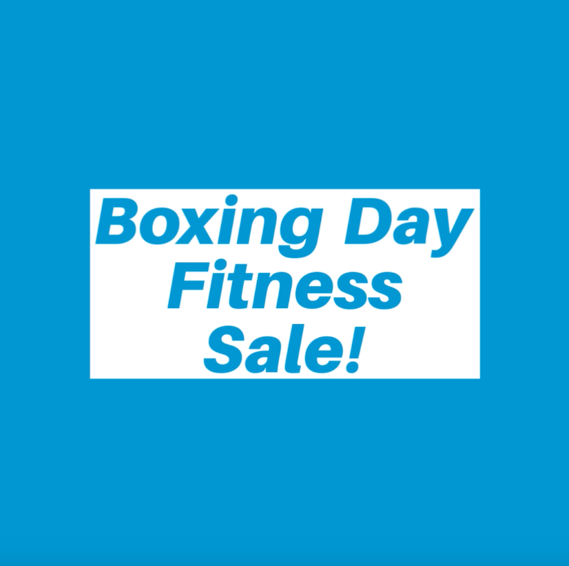 Boxing Day Fitness Sale Poster